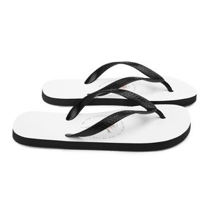 Be the change that you wish to see in the world Spirit White Flip-Flops by Design Express