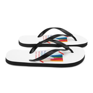 Rainbow Flip-Flops White by Design Express