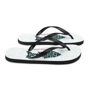 Only Dead Fish Go with the Flow Flip-Flops by Design Express