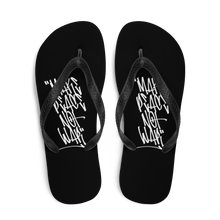 Make Peace Not War Vertical Graffiti (motivation) Flip-Flops by Design Express