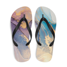 Soft Marble Liquid ink Art Full Print Flip-Flops by Design Express