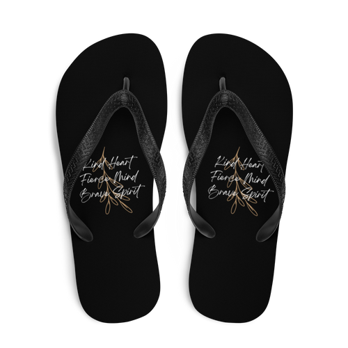 Kind Heart, Fierce Mind, Brave Spirit Flip-Flops by Design Express