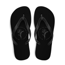 Be the change that you wish to see in the world Black Flip-Flops by Design Express