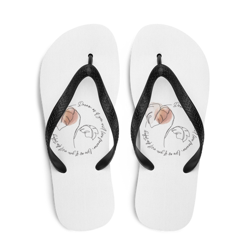 Dream as if you will live forever Flip-Flops by Design Express