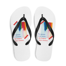 Rainbow Flip-Flops White by Design Express