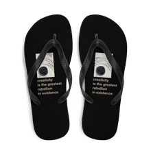 Creativity is the greatest rebellion in existence Flip-Flops by Design Express