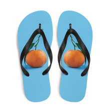 Orange on Blue Flip-Flops by Design Express