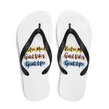 Positive Mind, Good Vibes, Great Life Flip-Flops by Design Express