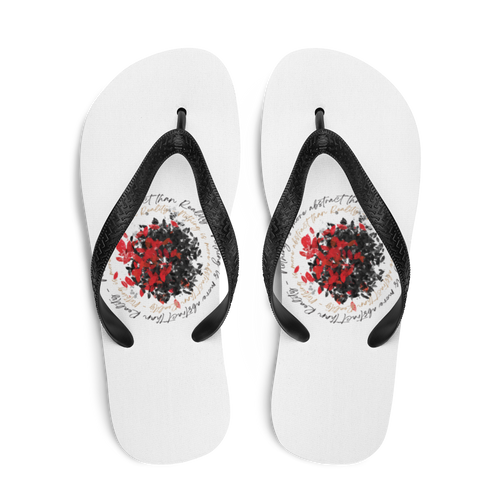 Nothing is more abstarct than reality Circle Flip-Flops by Design Express