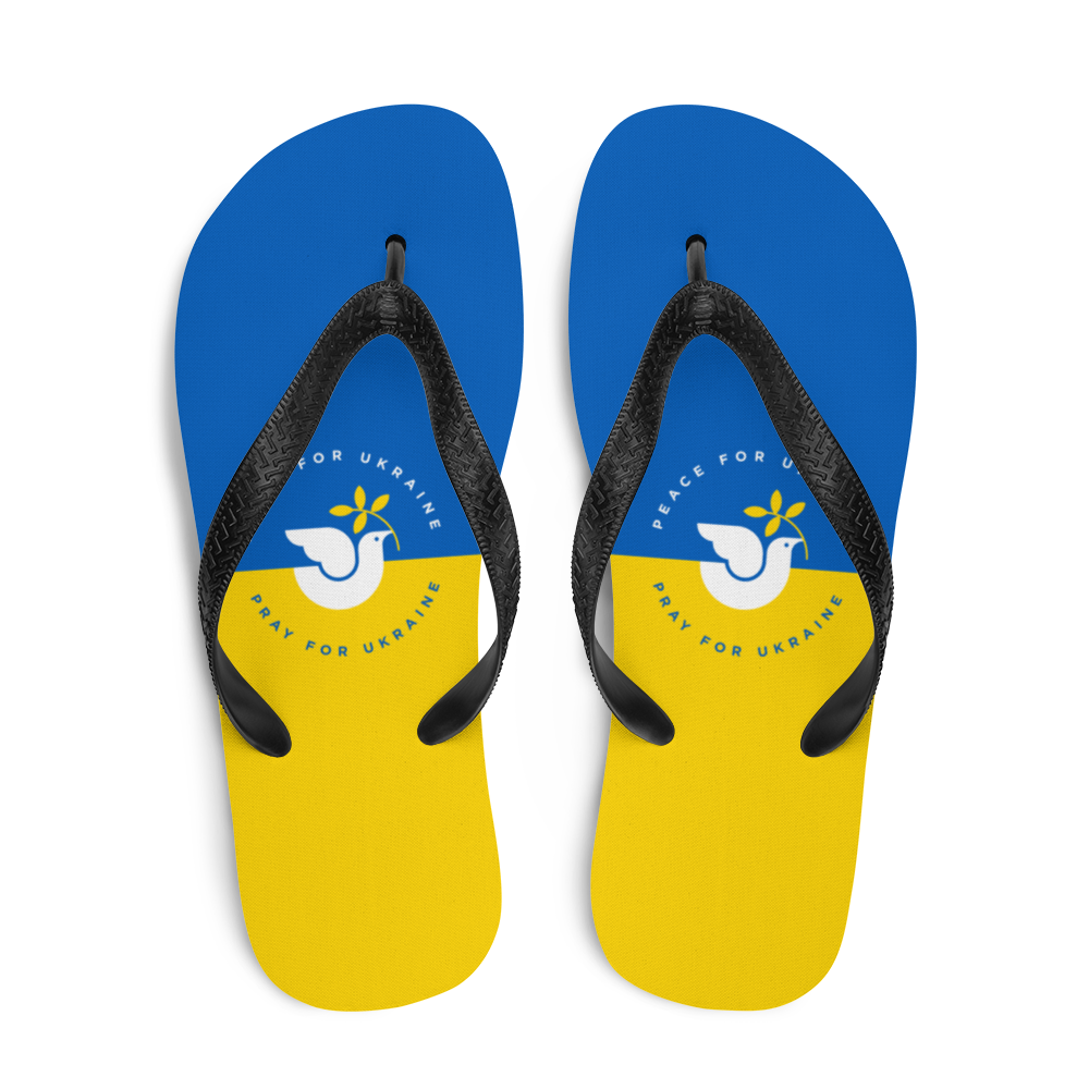 S Peace For Ukraine Flip-Flops by Design Express