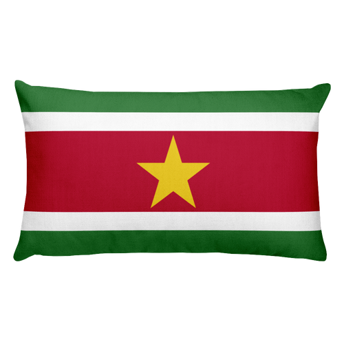 Default Title Suriname Flag Allover Print Rectangular Pillow Home by Design Express