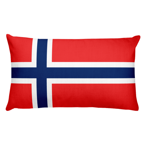 Default Title Svalbard Flag Allover Print Rectangular Pillow Home by Design Express