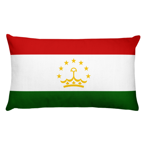 Default Title Tajikistan Flag Allover Print Rectangular Pillow Home by Design Express