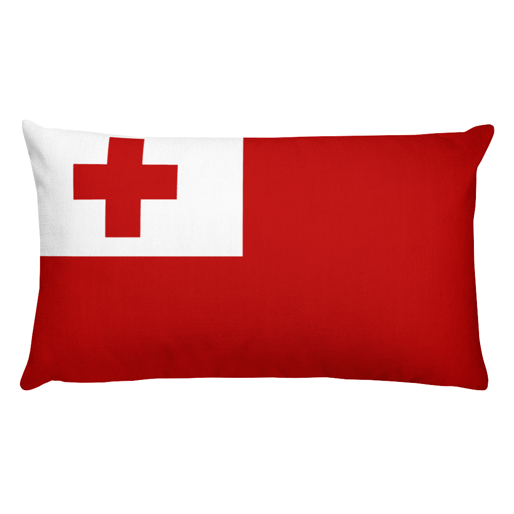 Default Title Tonga Flag Allover Print Rectangular Pillow Home by Design Express