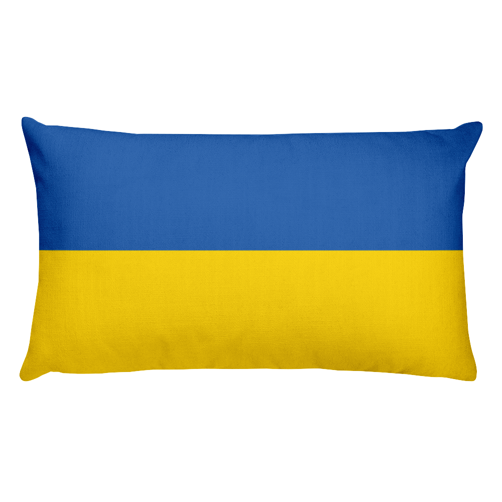 Default Title Ukraine Flag Allover Print Rectangular Pillow Home by Design Express