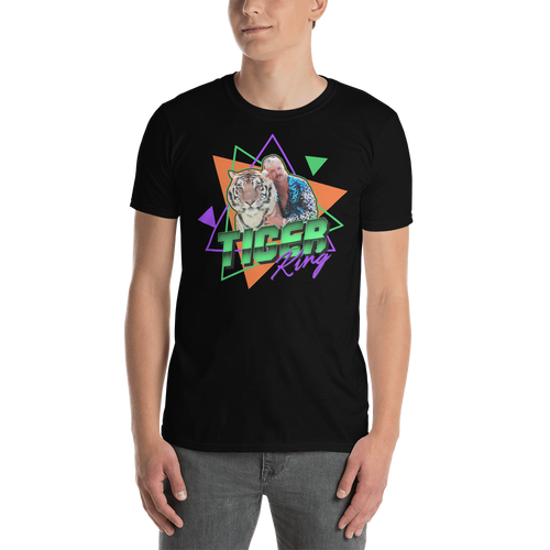 Black / S Tiger King Unisex T-Shirt by Design Express