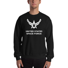 Black / S United States Space Force BW Unisex Sweatshirt by Design Express