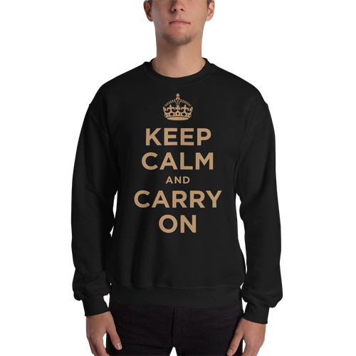 Black / S Keep Calm and Carry On 