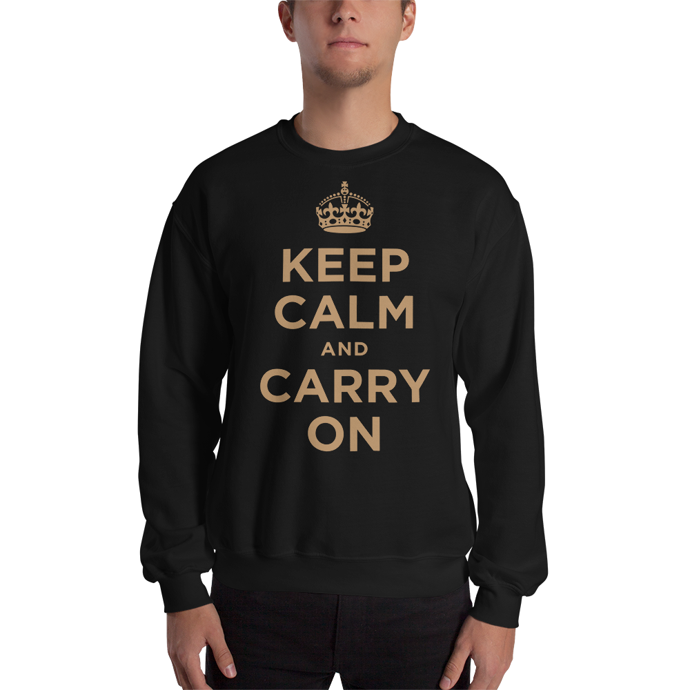 Black / S Keep Calm and Carry On 