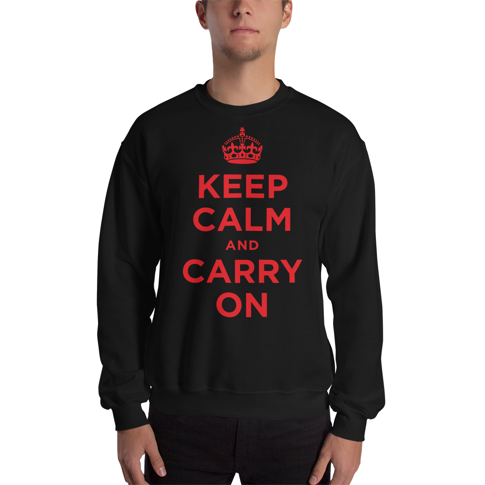 Black / S Keep Calm and Carry On 