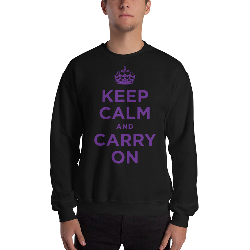 Black / S Keep Calm and Carry On 