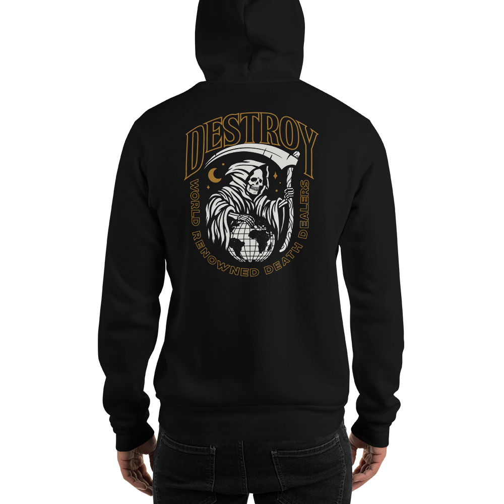 S Destroy World Unisex Hoodie by Design Express