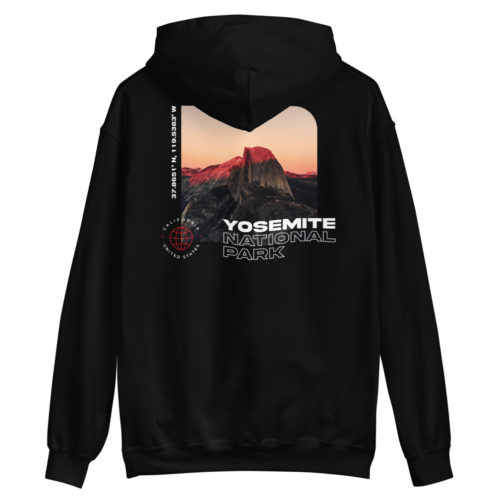 S Yosemite National Park Unisex Dark Hoodie by Design Express