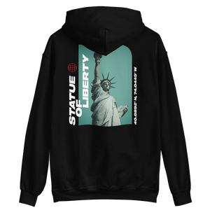 Statue of Liberty Back Unisex Hoodie by Design Express