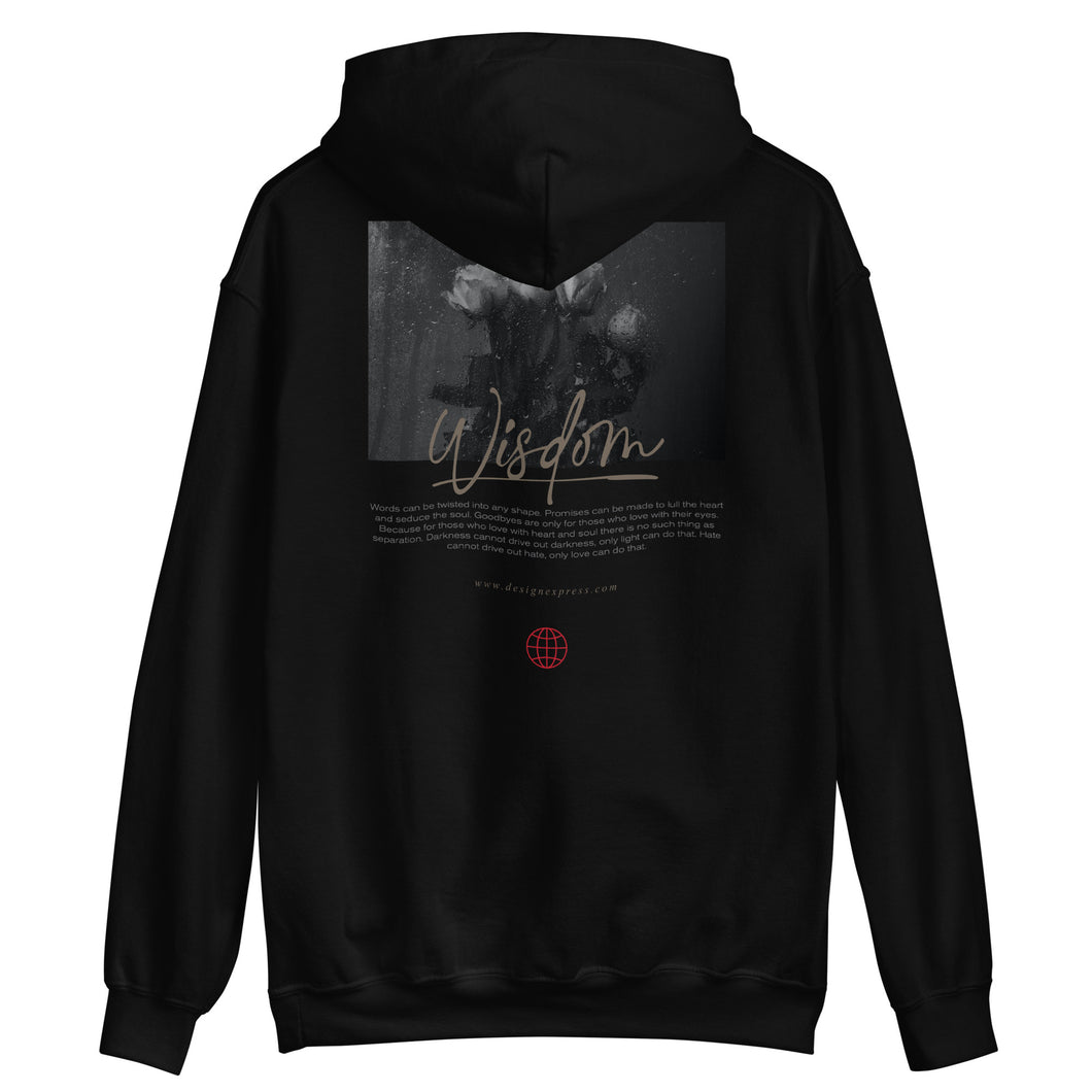 Black / S Wisdom Unisex Hoodie by Design Express