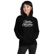 Black / S Merry Christmas Unisex Hoodie by Design Express