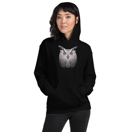 S Owl Art Unisex Hoodie by Design Express