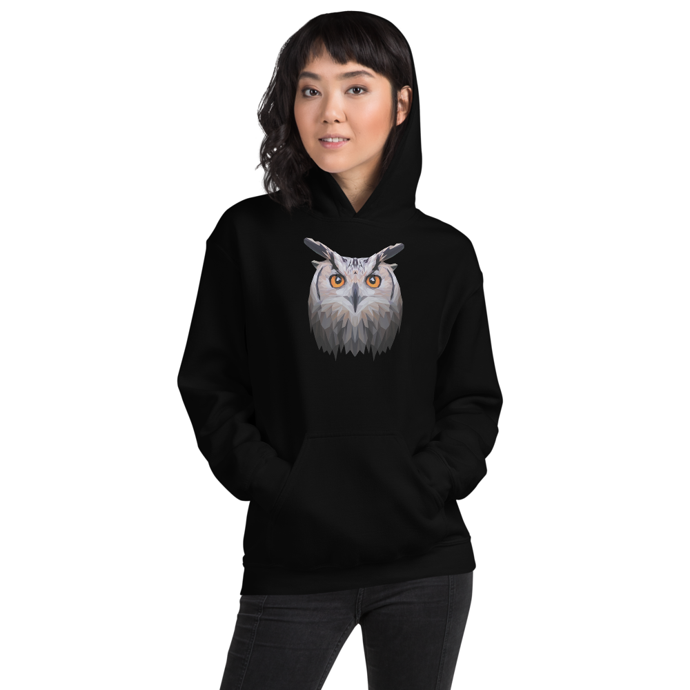 S Owl Art Unisex Hoodie by Design Express