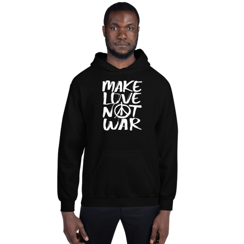 S Make Love Not War (Funny) Unisex Hoodie by Design Express