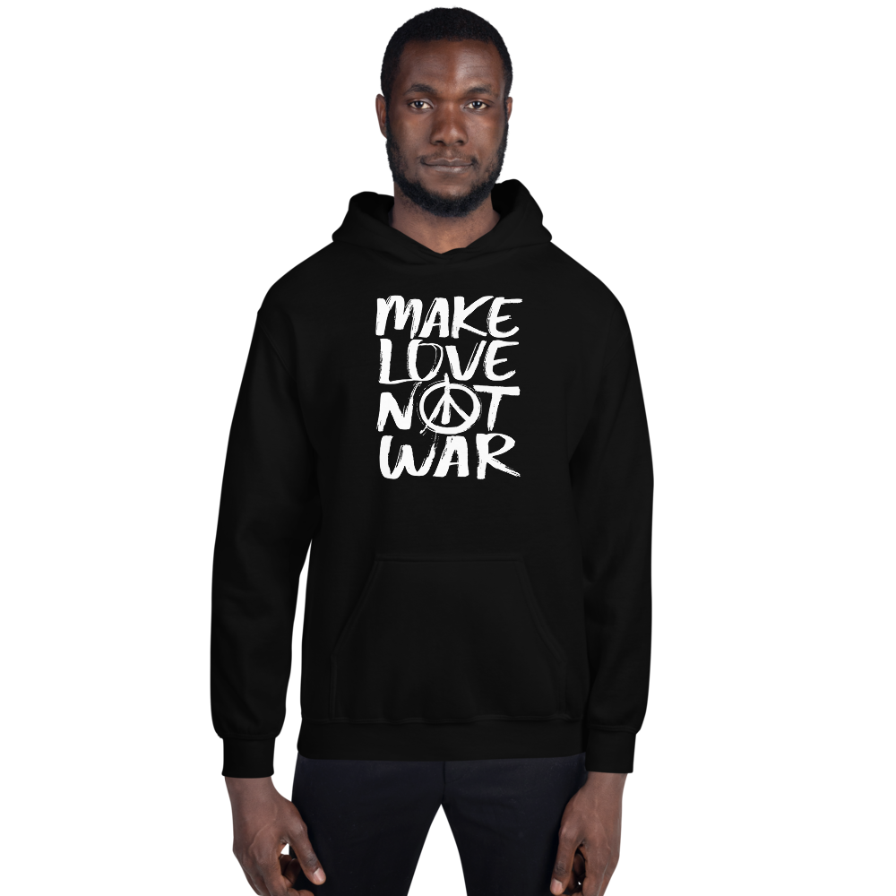 S Make Love Not War (Funny) Unisex Hoodie by Design Express