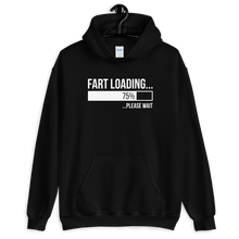 Black / S Fart Loading (Funny) Unisex Dark Hoodie by Design Express