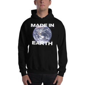 Black / S Save Our Planet, Made in Earth Unisex Black Hoodie by Design Express