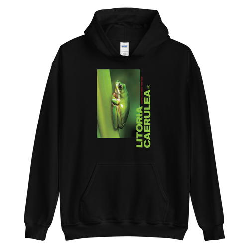 S Litoria Caerulia Front Unisex Hoodie by Design Express