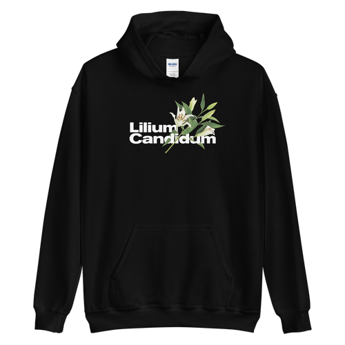 S Lilium Candidum Unisex Dark Hoodie by Design Express