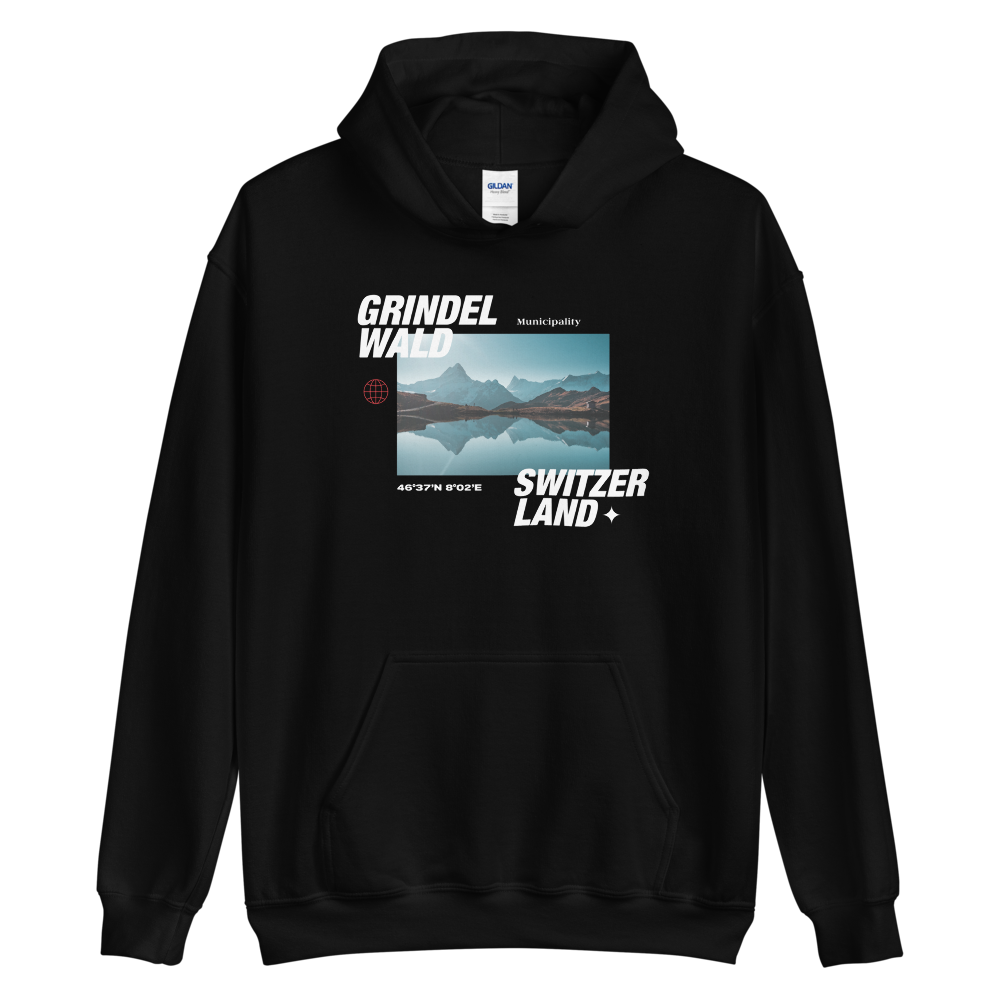 S Grindelwald Switzerland Front Unisex Hoodie by Design Express