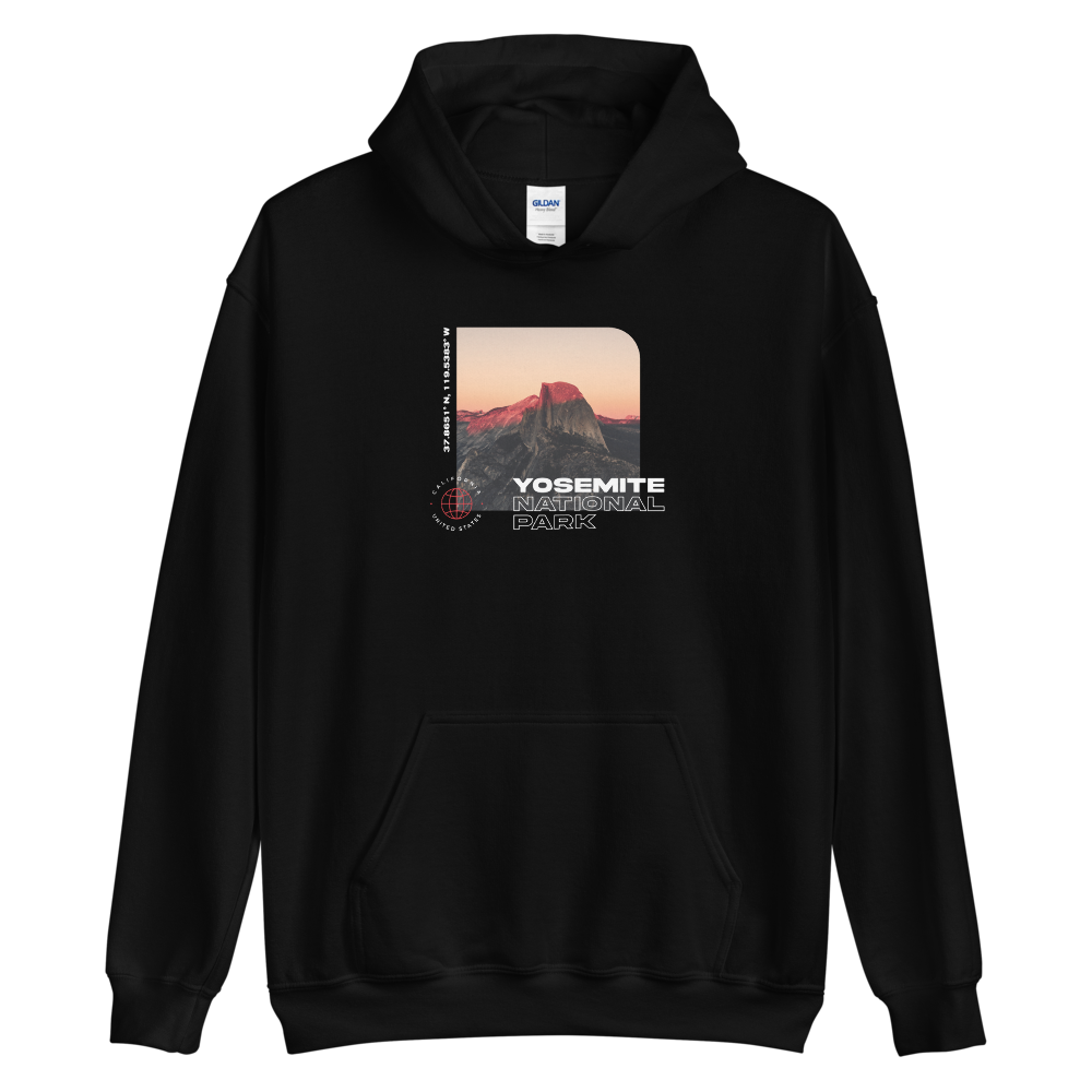 S Yosemite National Park Front Unisex Dark Hoodie by Design Express