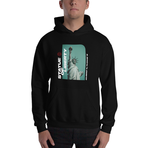 S Statue of Liberty Front Unisex Hoodie by Design Express