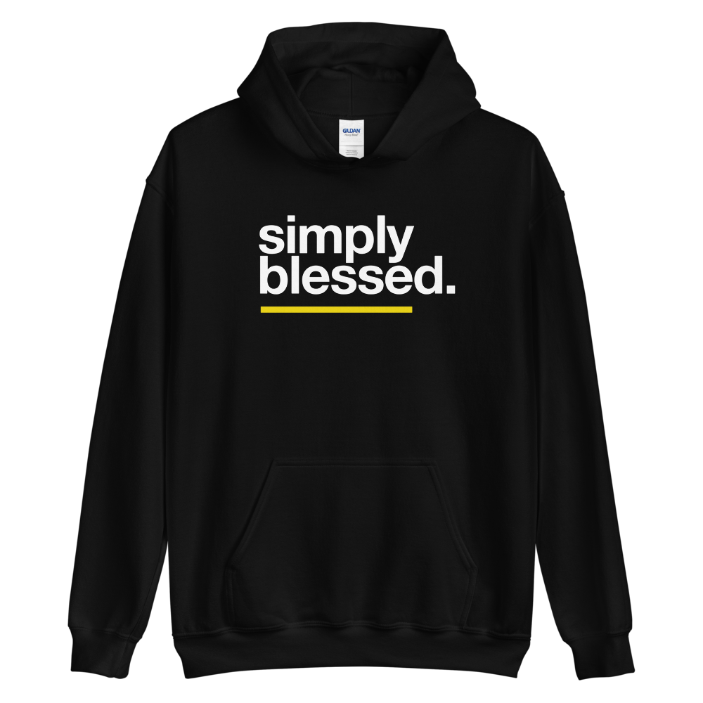 S Simply Blessed (Sans) Unisex Hoodie by Design Express