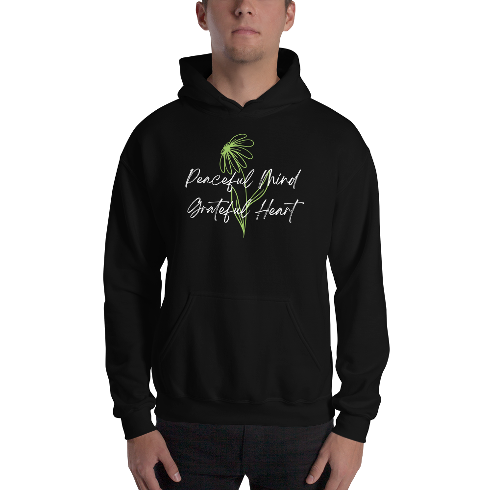 S Peaceful Mind Grateful Heart Unisex Hoodie by Design Express