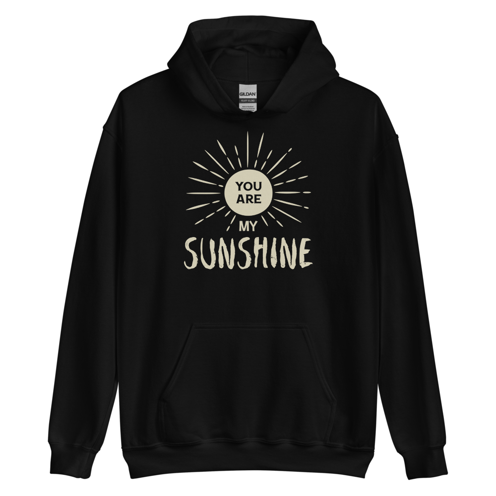 Black / S You are my Sunshine Unisex Hoodie by Design Express