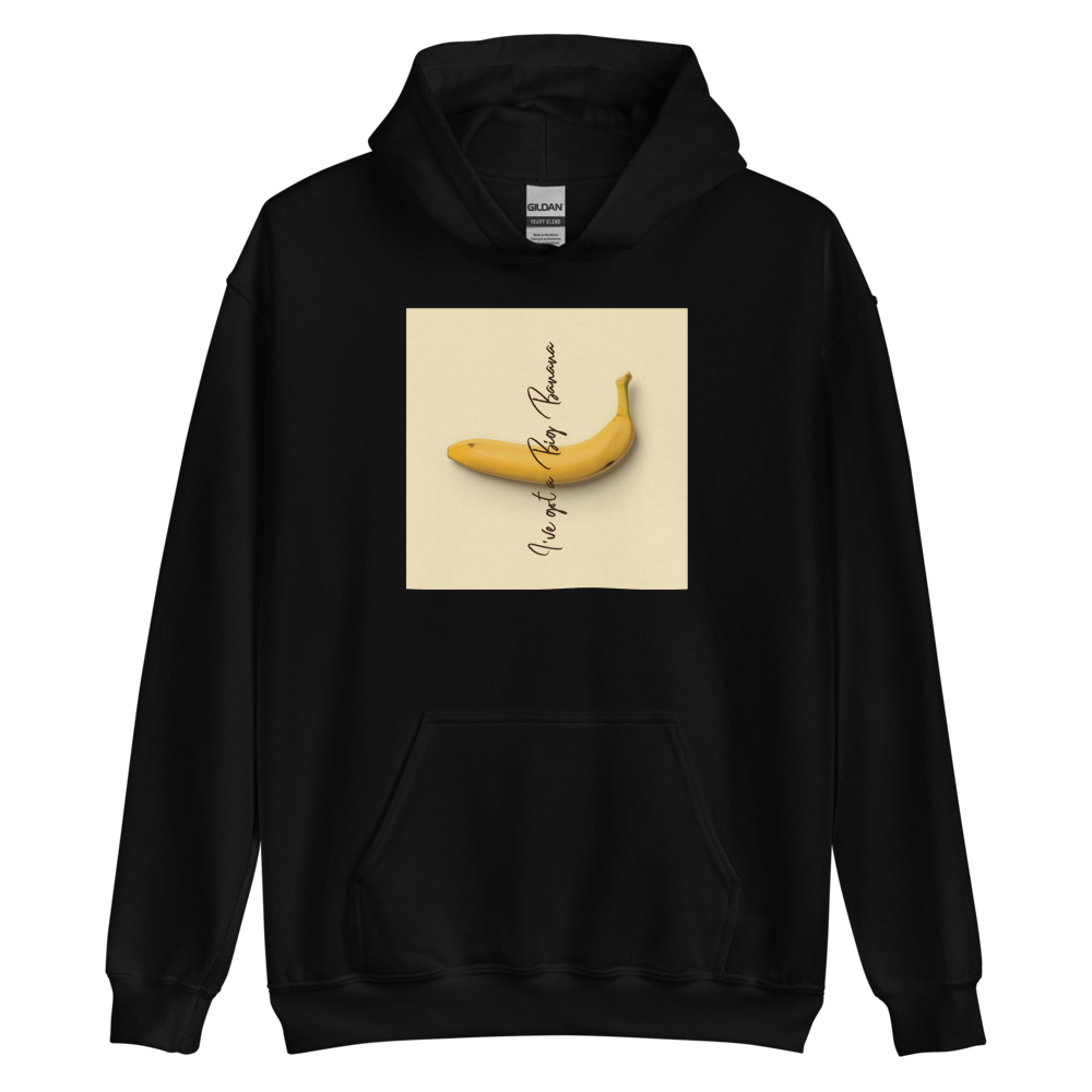 Black / S I've got a big banana Unisex Hoodie by Design Express