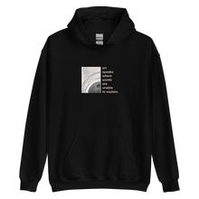 Black / S Art speaks where words are unable to explain Unisex Hoodie by Design Express