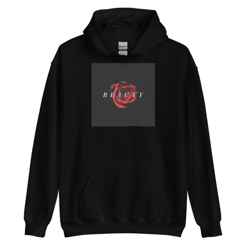 S Beauty Red Rose Unisex Hoodie by Design Express