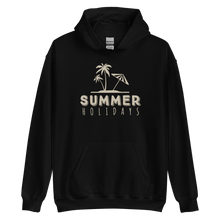 Black / S Summer Holidays Beach Unisex Hoodie by Design Express