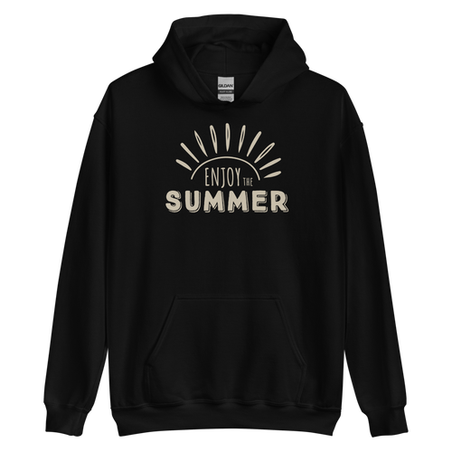 Black / S Enjoy the Summer Unisex Hoodie by Design Express