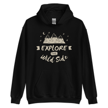 Black / S Explore the Wild Side Unisex Hoodie by Design Express